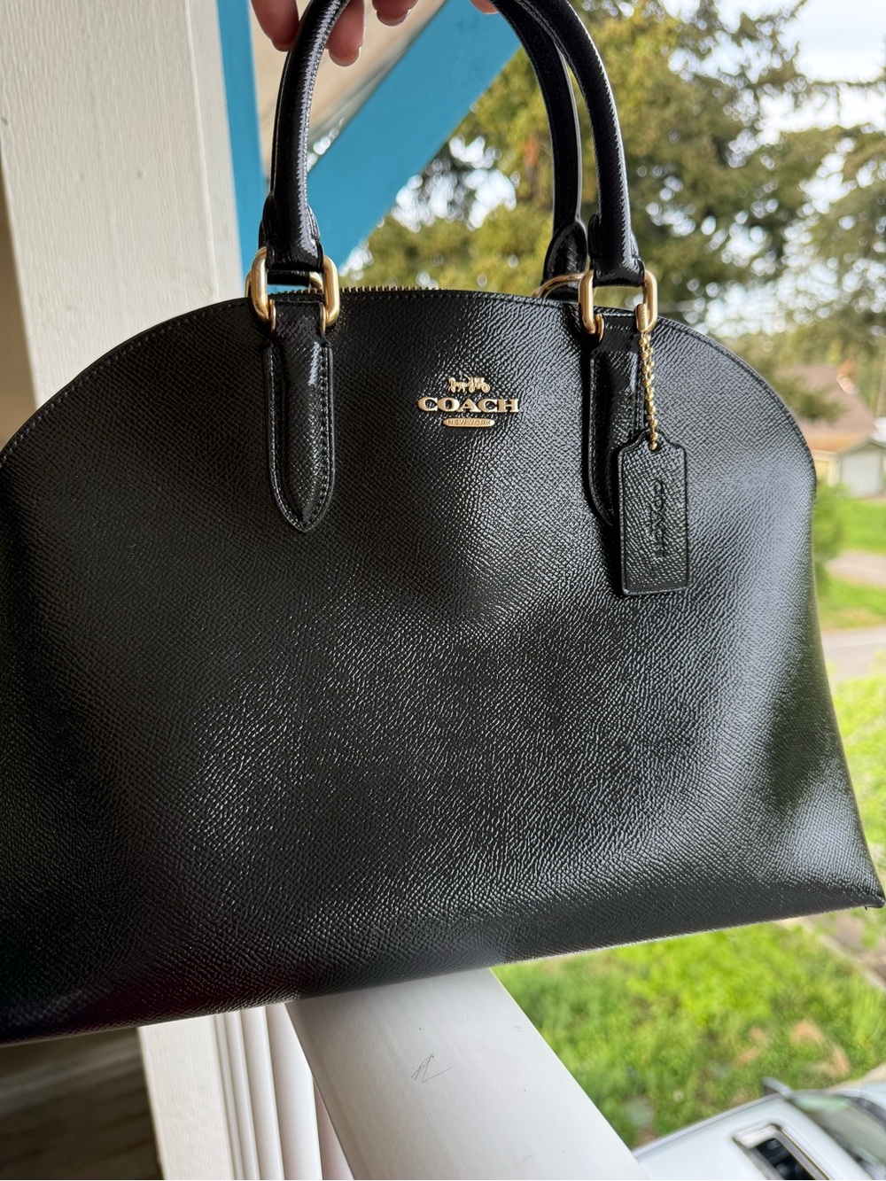 NWOT COACH QUINN GROSSGRAIN SATCHEL BAG
